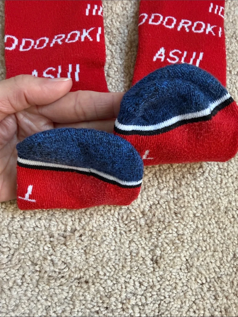 My Hero Academia Red Class 1-A Character Crew Socks.  Unisex